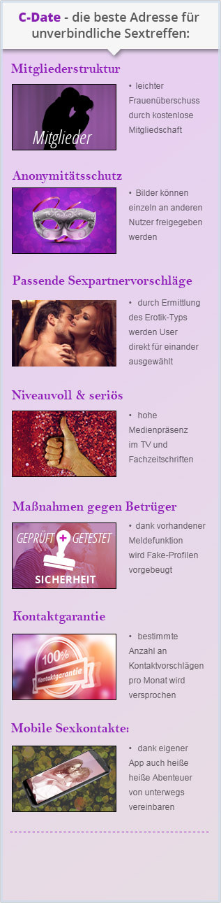 Informationen und Fakten zum Casual-Dating Anbieter C-Date