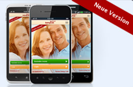 Screenshot der App auf dem Smartphone