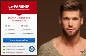 Screenshot Webseite gayPARSHIP