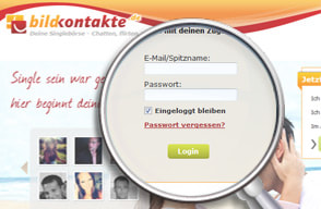 Screenshot Login Bildkontakte.de