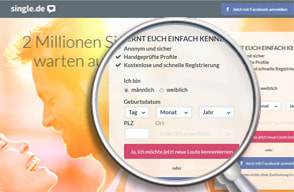 Screenshot Login Single.de